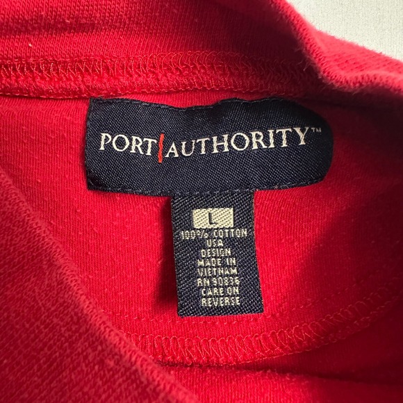 Target Logo Red Mock Neck Long Sleeve T-Shirt‎ Port Authority Size L - Picture 4 of 5